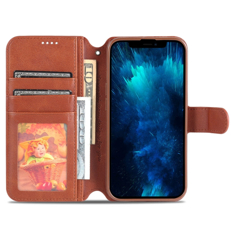 For iPhone 13 Pro Max AZNS Calf Texture Horizontal Flip Leather Case with Holder & Card Slots & Wallet & Photo Frame