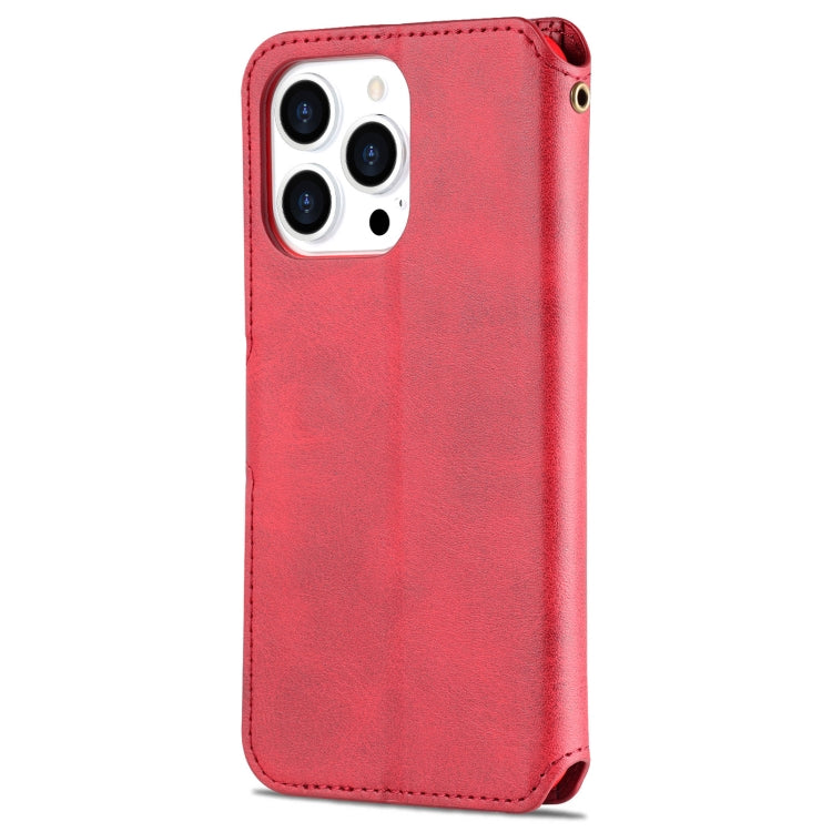 For iPhone 13 Pro Max AZNS Calf Texture Horizontal Flip Leather Case with Holder & Card Slots & Wallet & Photo Frame