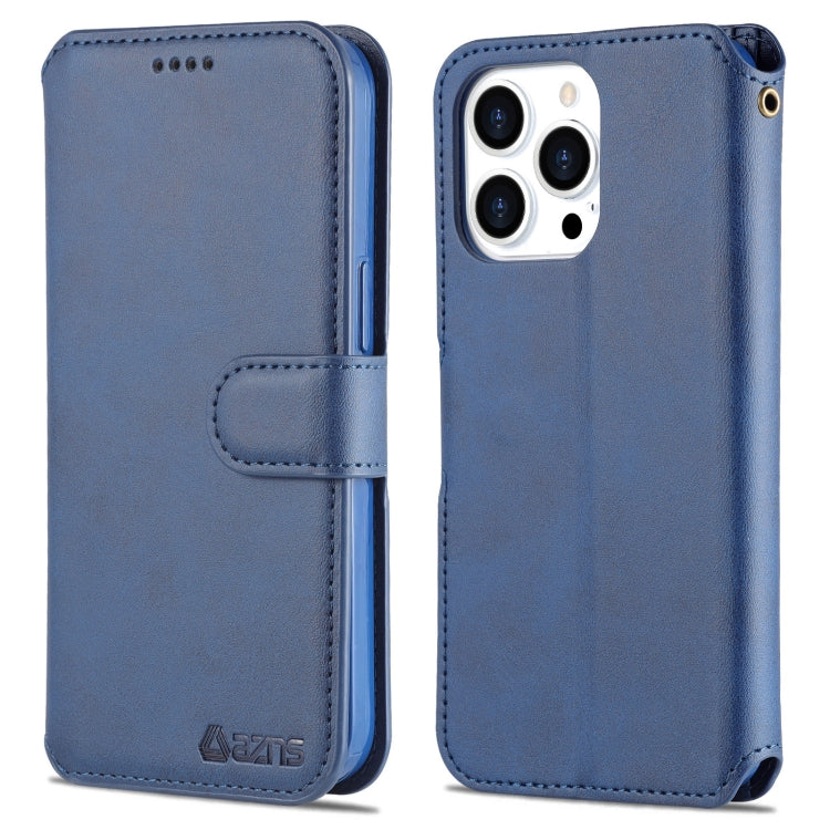 For iPhone 13 Pro Max AZNS Calf Texture Horizontal Flip Leather Case with Holder & Card Slots & Wallet & Photo Frame