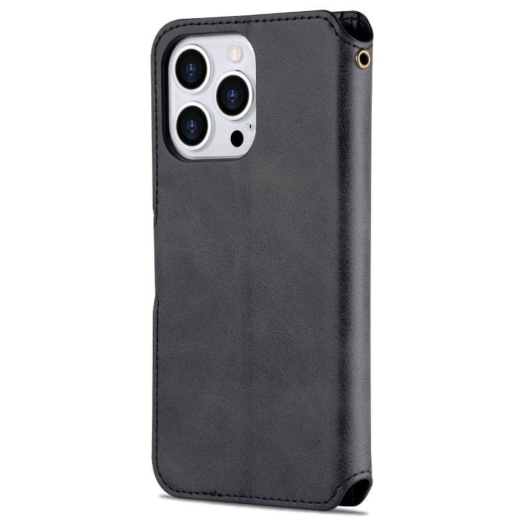 For iPhone 13 Pro Max AZNS Calf Texture Horizontal Flip Leather Case with Holder & Card Slots & Wallet & Photo Frame