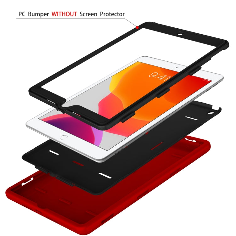 For iPad 10.2 2021 / 2020 / 2019 Anti-Fingerprint Shockproof PC + Silicone Protective Case