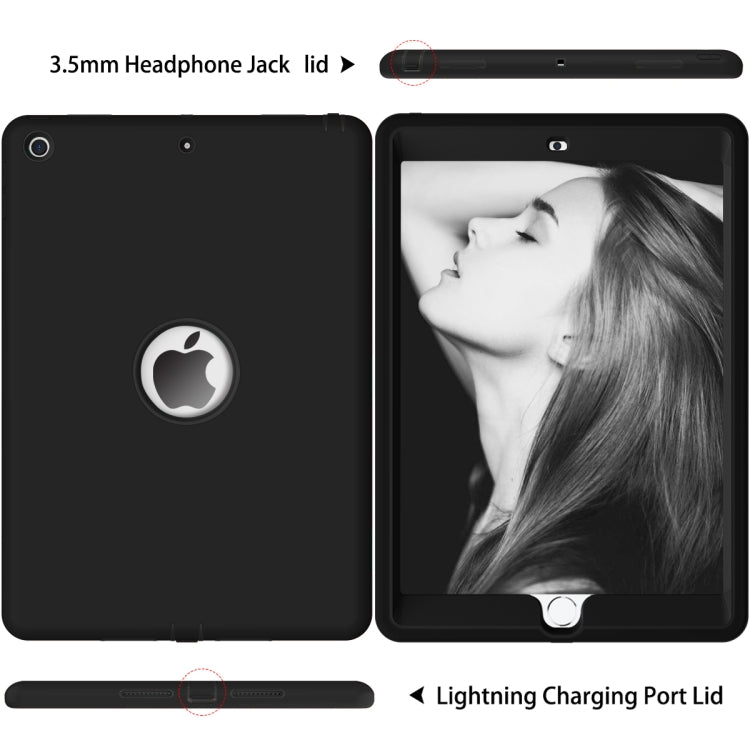For iPad 10.2 2021 / 2020 / 2019 Anti-Fingerprint Shockproof PC + Silicone Protective Case