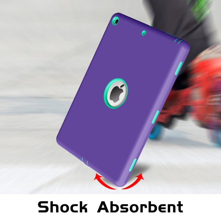 For iPad 10.2 2021 / 2020 / 2019 Anti-Fingerprint Shockproof PC + Silicone Protective Case