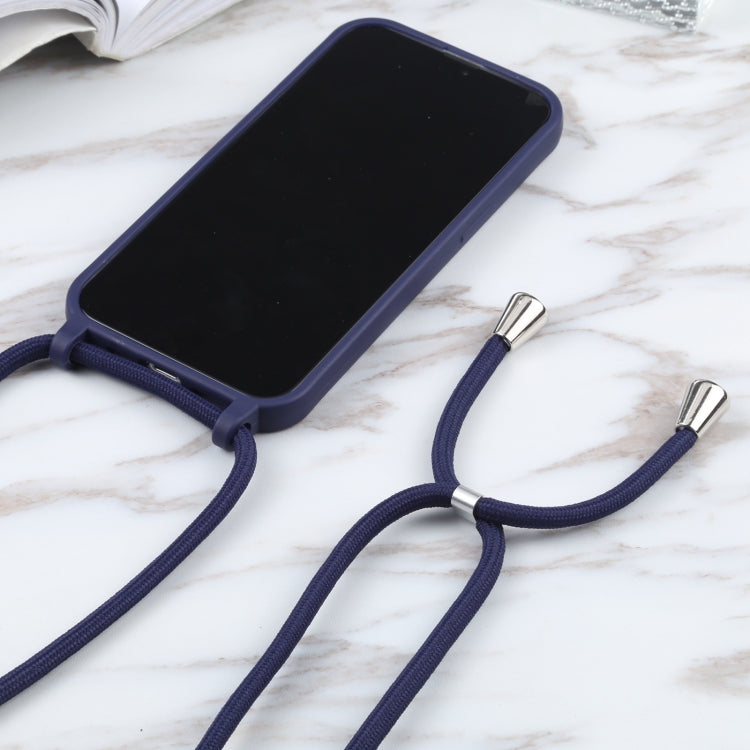 For iPhone 13 mini Candy Colors TPU Protective Case with Lanyard