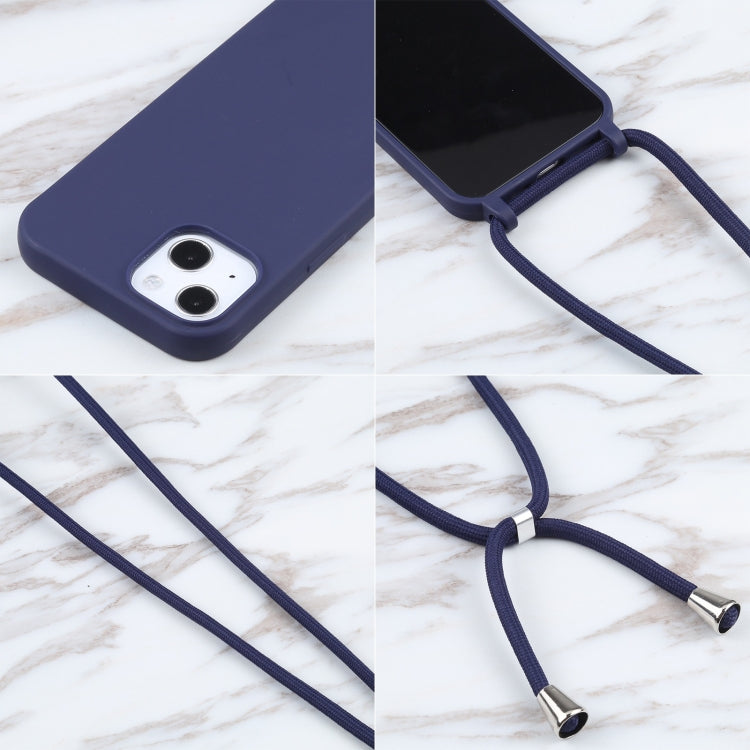 For iPhone 13 mini Candy Colors TPU Protective Case with Lanyard