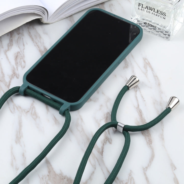 For iPhone 13 mini Candy Colors TPU Protective Case with Lanyard