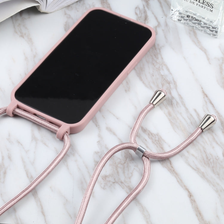 For iPhone 13 mini Candy Colors TPU Protective Case with Lanyard