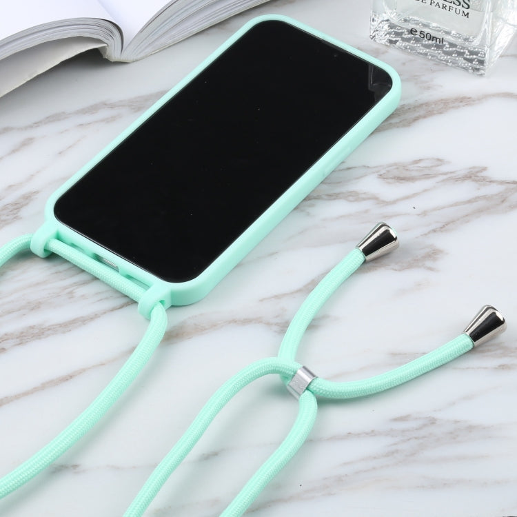 For iPhone 13 mini Candy Colors TPU Protective Case with Lanyard