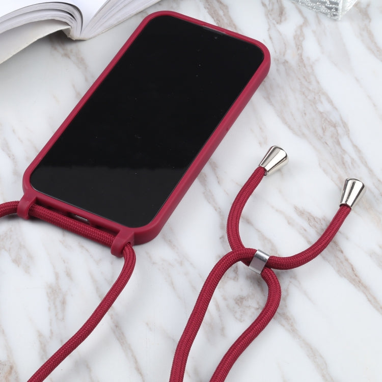 For iPhone 13 Candy Colors TPU Protective Case with Lanyard