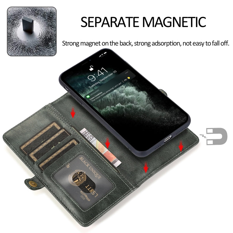 For iPhone 13 mini Strong Magnetic Detachable Horizontal Flip Leather Case with Card Slots & Wallet For  iPhone 13 Mini