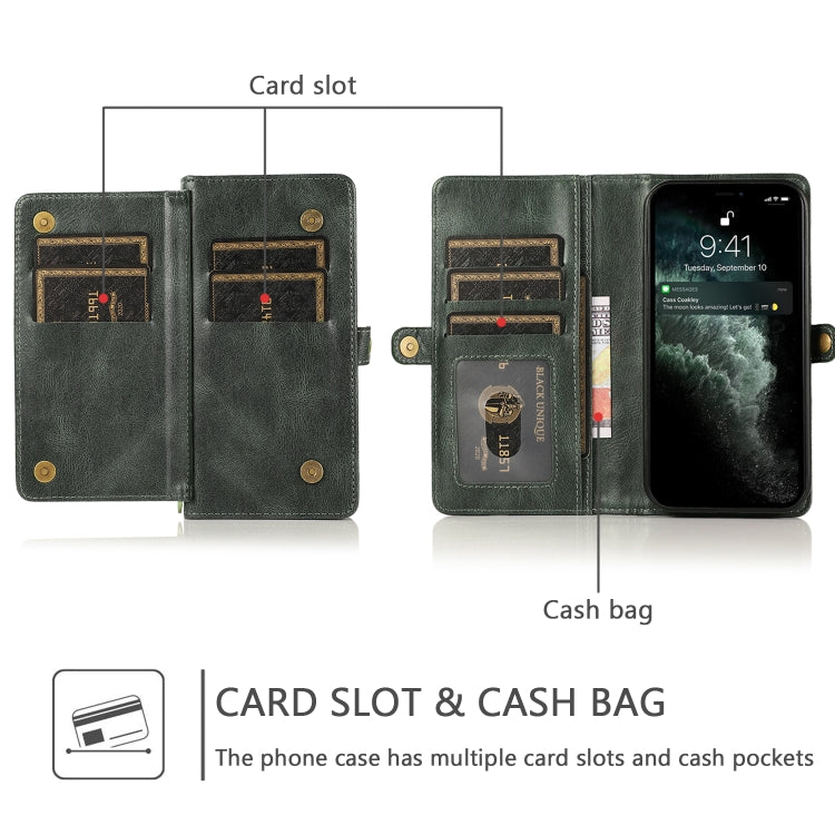 For iPhone 13 mini Strong Magnetic Detachable Horizontal Flip Leather Case with Card Slots & Wallet For  iPhone 13 Mini