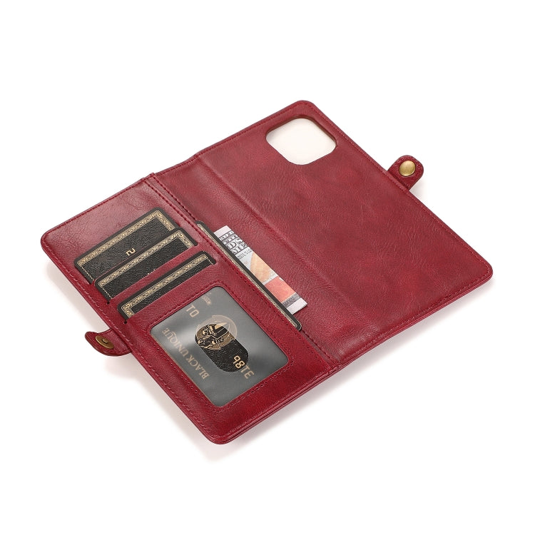 For iPhone 13 mini Strong Magnetic Detachable Horizontal Flip Leather Case with Card Slots & Wallet For  iPhone 13 Mini