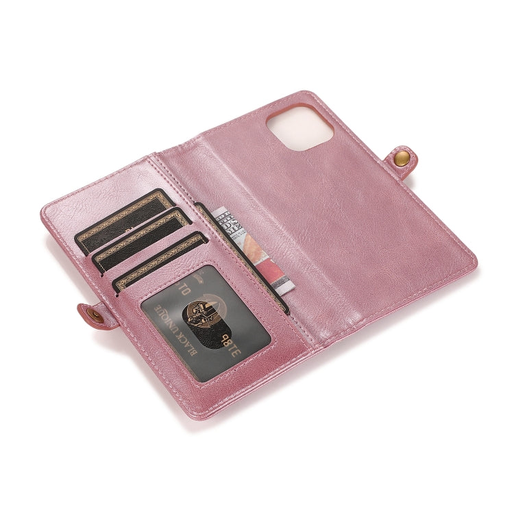 For iPhone 13 mini Strong Magnetic Detachable Horizontal Flip Leather Case with Card Slots & Wallet For  iPhone 13 Mini