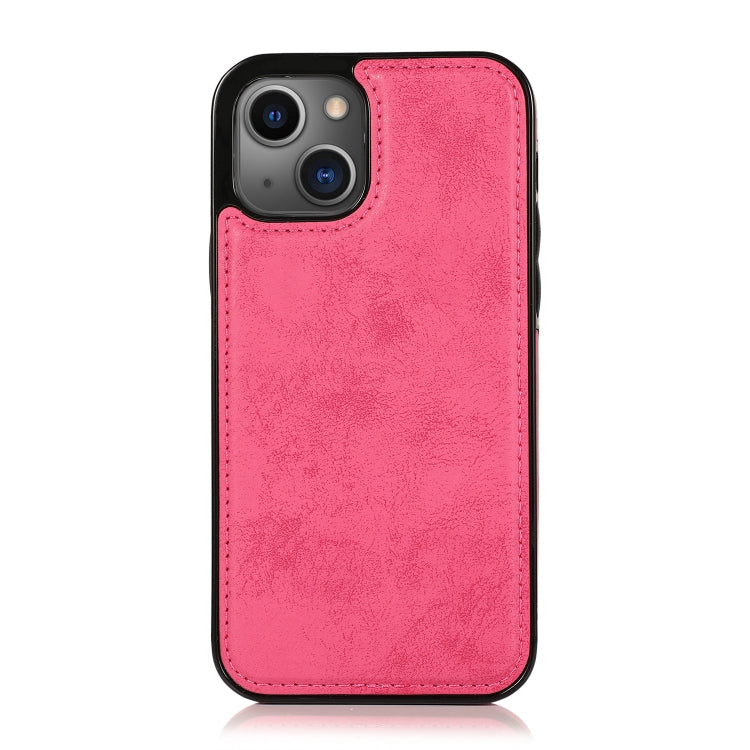 For iPhone 13 Retro 2 in 1 Detachable Horizontal Flip Leather Case with Card Slots & Wallet