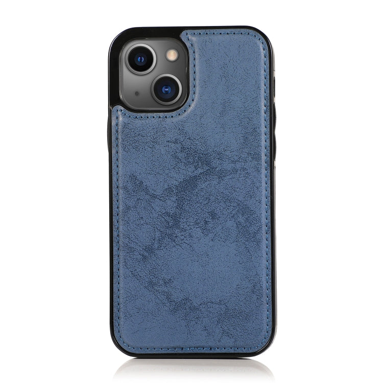 For iPhone 13 Retro 2 in 1 Detachable Horizontal Flip Leather Case with Card Slots & Wallet