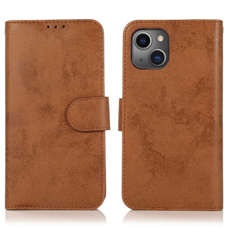 For iPhone 13 mini Retro 2 in 1 Detachable Horizontal Flip Leather Case with Card Slots & Wallet For  iPhone 13 Mini