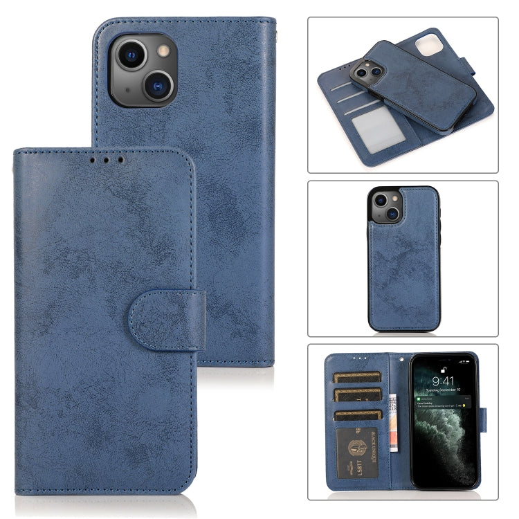For iPhone 13 mini Retro 2 in 1 Detachable Horizontal Flip Leather Case with Card Slots & Wallet For  iPhone 13 Mini