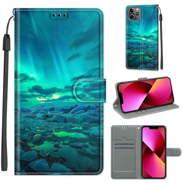 For iPhone 13 Voltage Colored Drawing Magnetic Clasp Horizontal Flip PU Leather Case with Holder & Card Slots