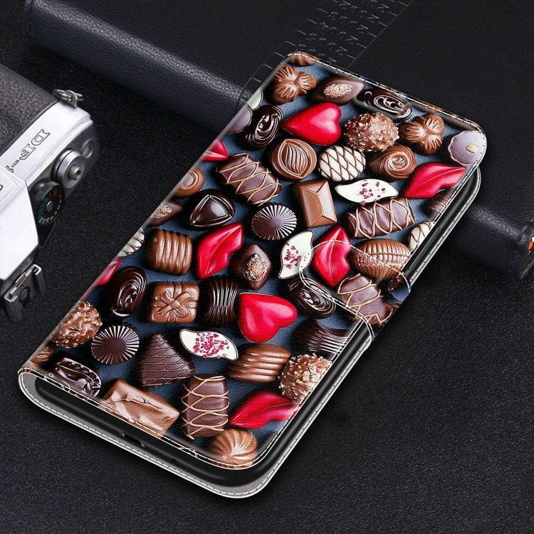 For iPhone 13 Voltage Colored Drawing Magnetic Clasp Horizontal Flip PU Leather Case with Holder & Card Slots