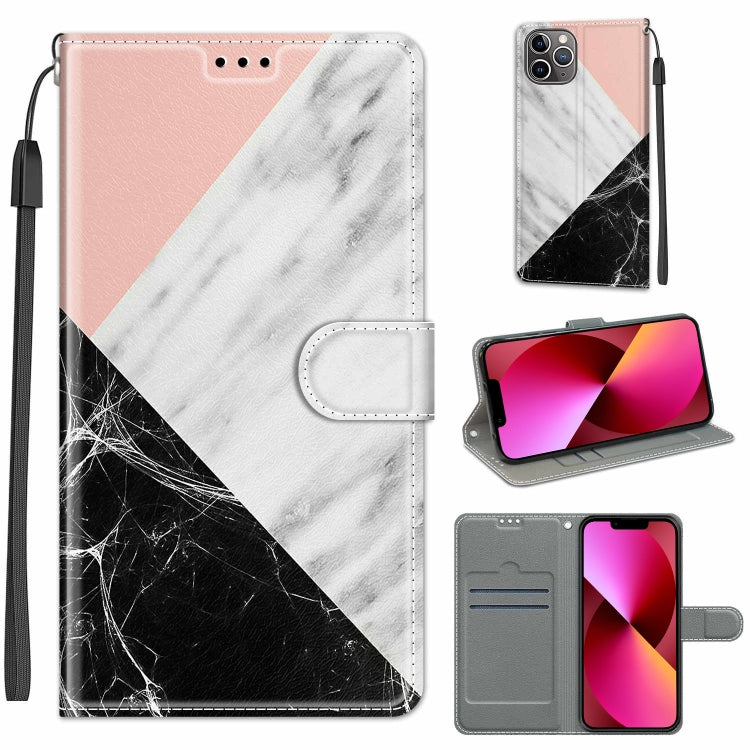 For iPhone 13 Voltage Colored Drawing Magnetic Clasp Horizontal Flip PU Leather Case with Holder & Card Slots