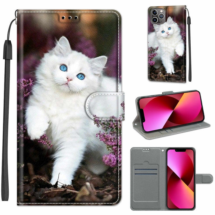 For iPhone 13 Voltage Colored Drawing Magnetic Clasp Horizontal Flip PU Leather Case with Holder & Card Slots