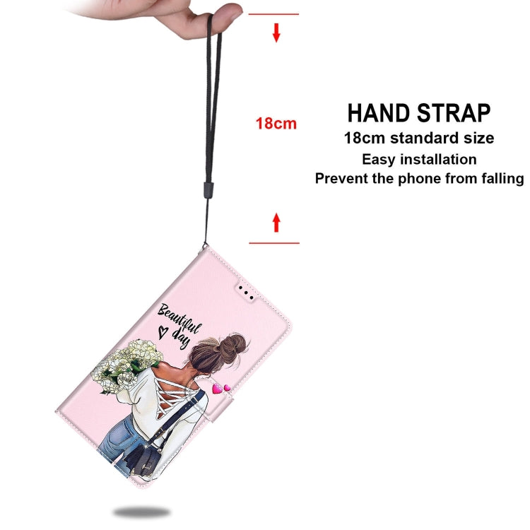 For iPhone 13 Voltage Colored Drawing Magnetic Clasp Horizontal Flip PU Leather Case with Holder & Card Slots