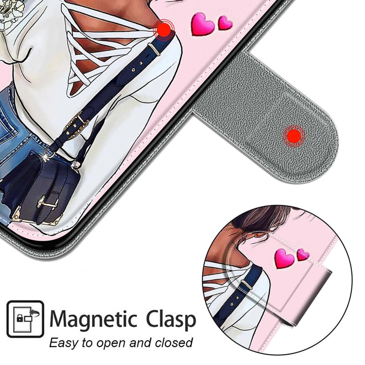 For iPhone 13 Voltage Colored Drawing Magnetic Clasp Horizontal Flip PU Leather Case with Holder & Card Slots