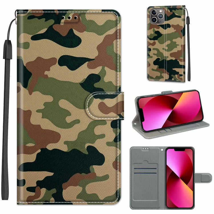 For iPhone 13 Voltage Colored Drawing Magnetic Clasp Horizontal Flip PU Leather Case with Holder & Card Slots