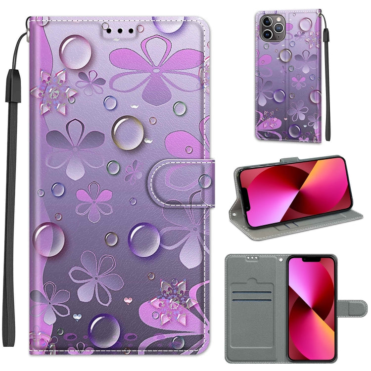 For iPhone 13 Voltage Colored Drawing Magnetic Clasp Horizontal Flip PU Leather Case with Holder & Card Slots