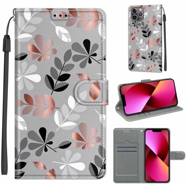 For iPhone 13 Voltage Colored Drawing Magnetic Clasp Horizontal Flip PU Leather Case with Holder & Card Slots