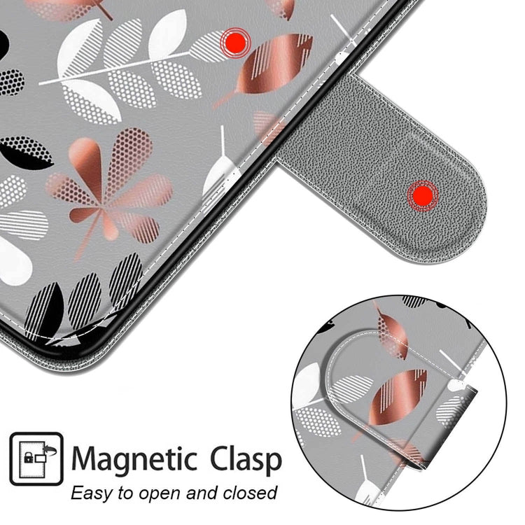 For iPhone 13 Voltage Colored Drawing Magnetic Clasp Horizontal Flip PU Leather Case with Holder & Card Slots