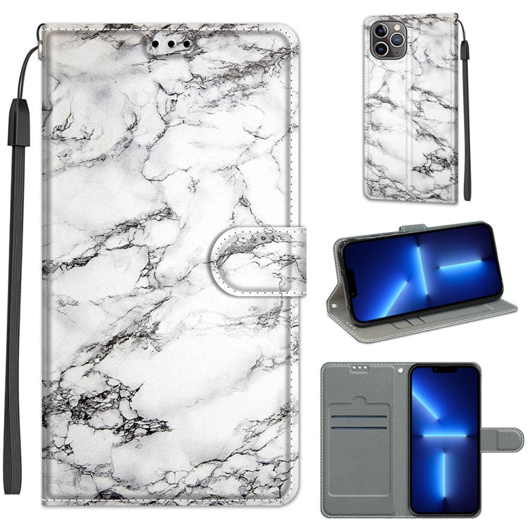 For iPhone 13 Pro Voltage Colored Drawing Magnetic Clasp Horizontal Flip PU Leather Case with Holder & Card Slots