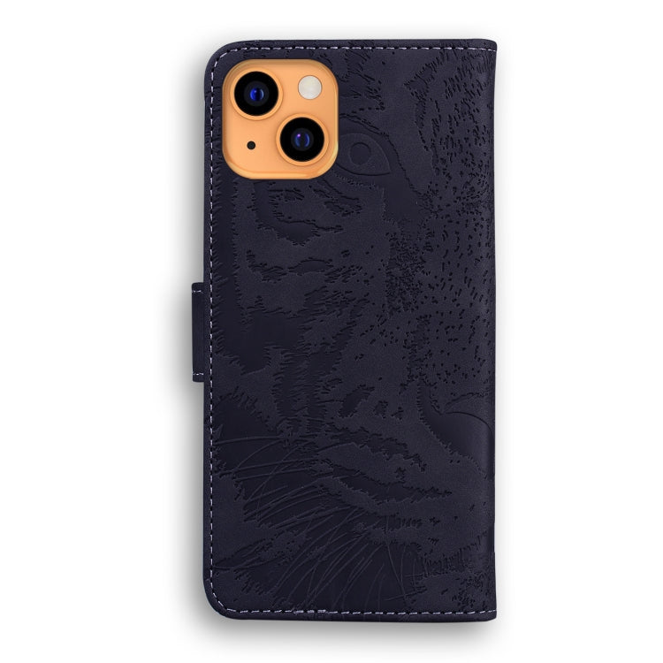 For iPhone 13 Tiger Embossing Pattern Horizontal Flip Leather Case with Holder & Card Slots & Wallet