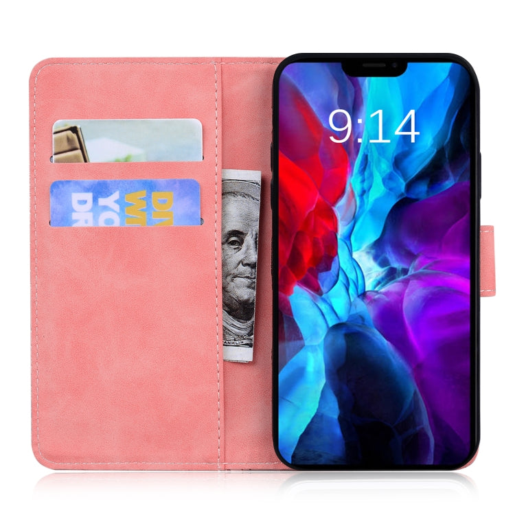 For iPhone 13 Tiger Embossing Pattern Horizontal Flip Leather Case with Holder & Card Slots & Wallet