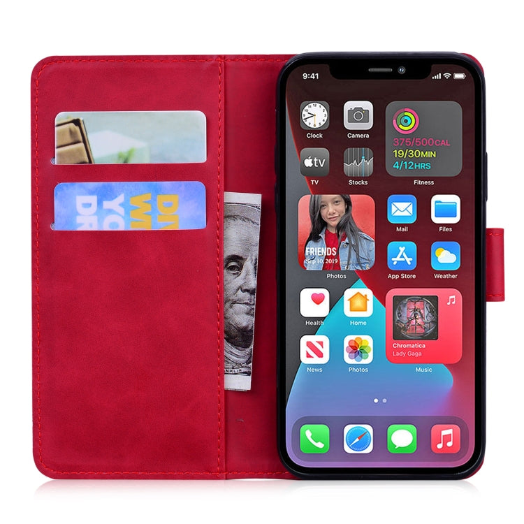For iPhone 13 Pro Tiger Embossing Pattern Horizontal Flip Leather Case with Holder & Card Slots & Wallet
