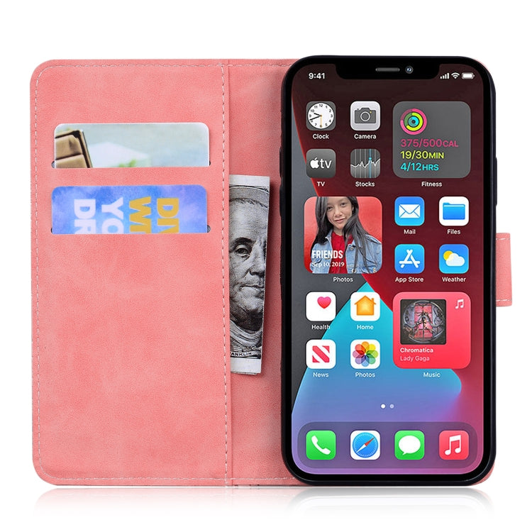 For iPhone 13 Pro Tiger Embossing Pattern Horizontal Flip Leather Case with Holder & Card Slots & Wallet