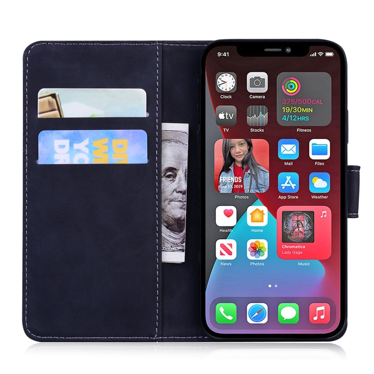 For iPhone 13 Pro Max Tiger Embossing Pattern Horizontal Flip Leather Case with Holder & Card Slots & Wallet