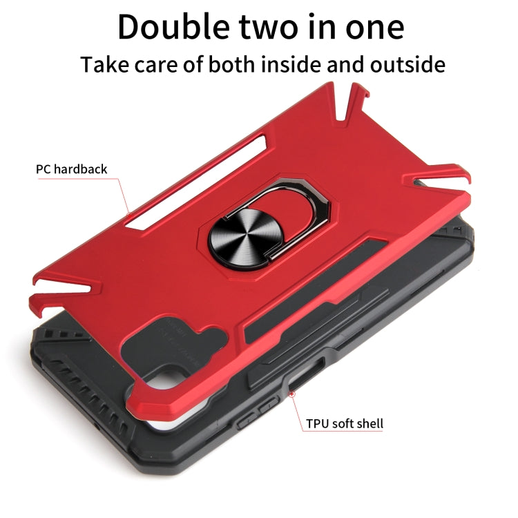 For Huawei nova 6 SE PC + TPU Protective Case with 360 Degrees Rotatable Ring Holder