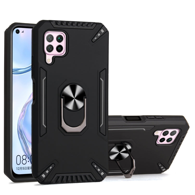 For Huawei nova 6 SE PC + TPU Protective Case with 360 Degrees Rotatable Ring Holder