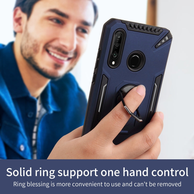 For Huawei P30 lite PC + TPU Protective Case with 360 Degrees Rotatable Ring Holder