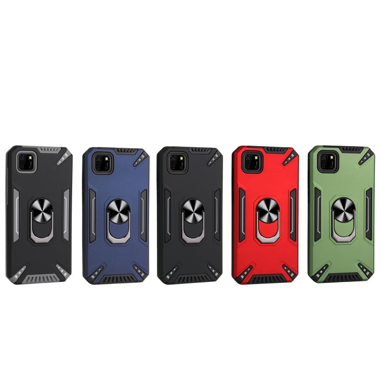 For Huawei Y5p PC + TPU Protective Case with 360 Degrees Rotatable Ring Holder