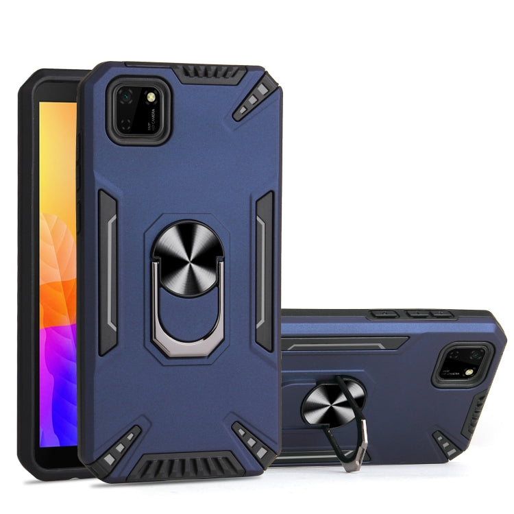 For Huawei Y5p PC + TPU Protective Case with 360 Degrees Rotatable Ring Holder