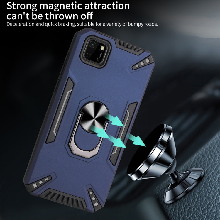 For Huawei Y5p PC + TPU Protective Case with 360 Degrees Rotatable Ring Holder
