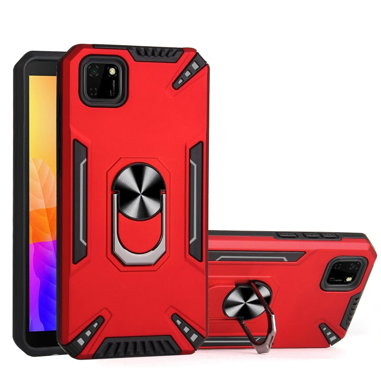 For Huawei Y5p PC + TPU Protective Case with 360 Degrees Rotatable Ring Holder