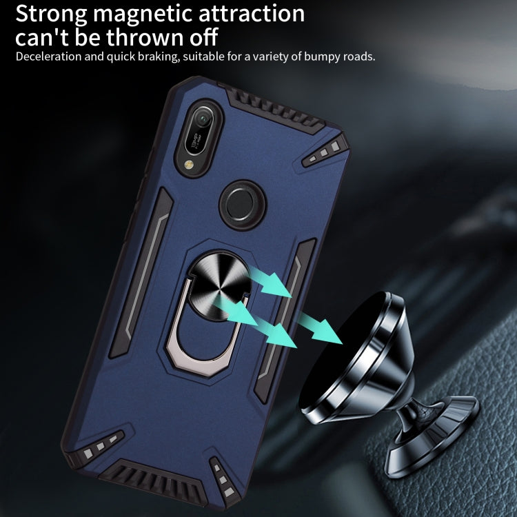 For Huawei Y6 2019 PC + TPU Protective Case with 360 Degrees Rotatable Ring Holder