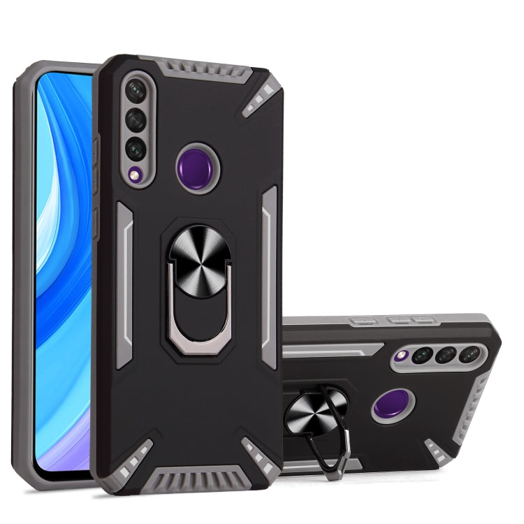 For Huawei Y6p PC + TPU Protective Case with 360 Degrees Rotatable Ring Holder