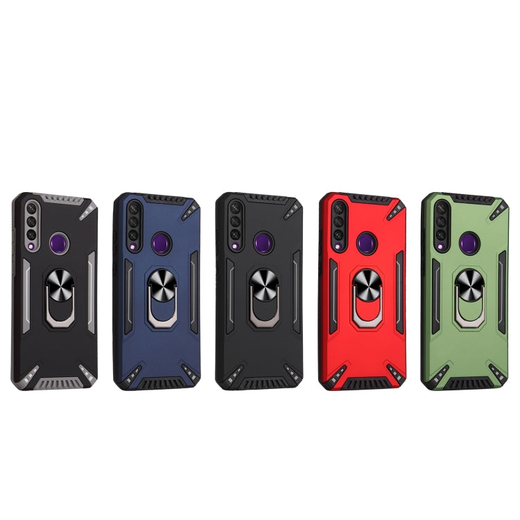 For Huawei Y6p PC + TPU Protective Case with 360 Degrees Rotatable Ring Holder