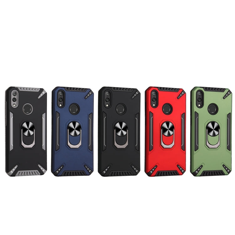 For Huawei Y7 2019 PC + TPU Protective Case with 360 Degrees Rotatable Ring Holder