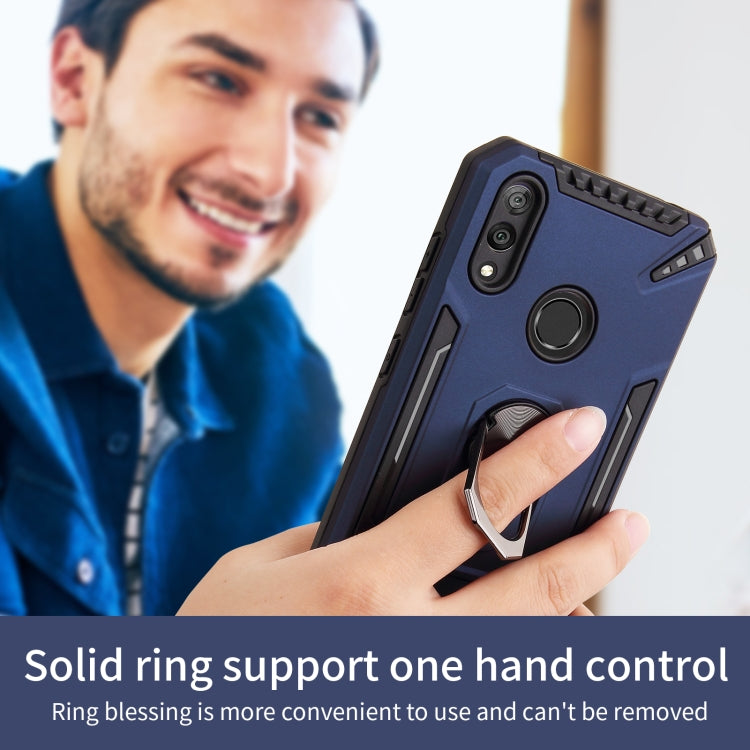 For Huawei Y7 2019 PC + TPU Protective Case with 360 Degrees Rotatable Ring Holder