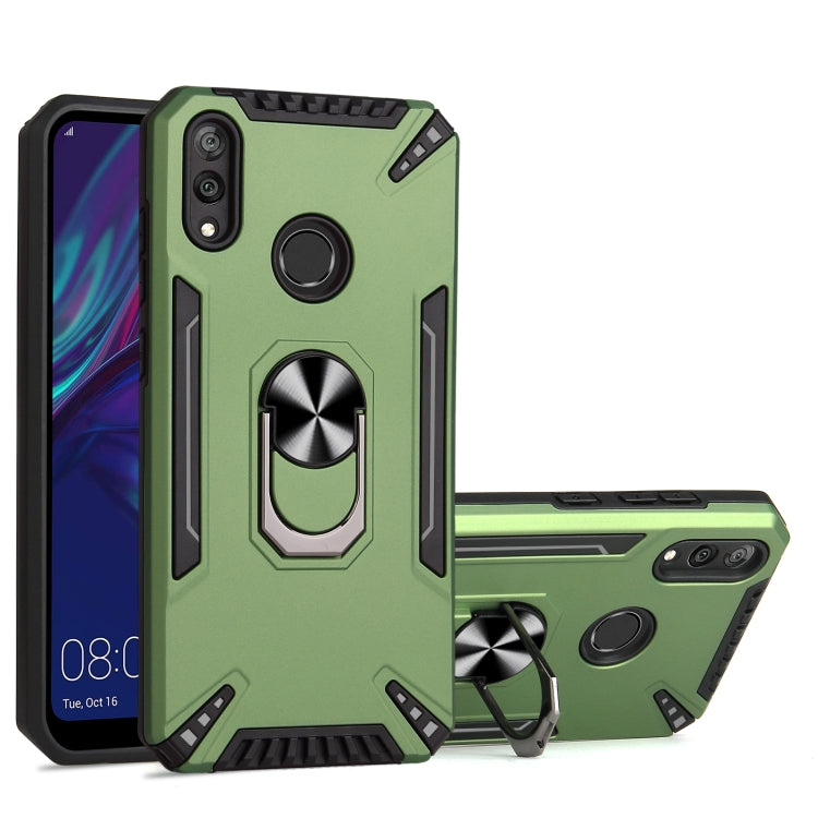 For Huawei Y7 2019 PC + TPU Protective Case with 360 Degrees Rotatable Ring Holder